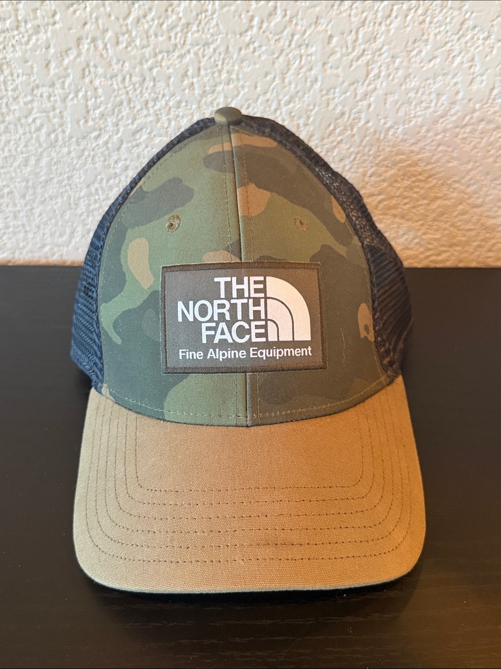 The North Face Green Camo Mudder Trucker Hat